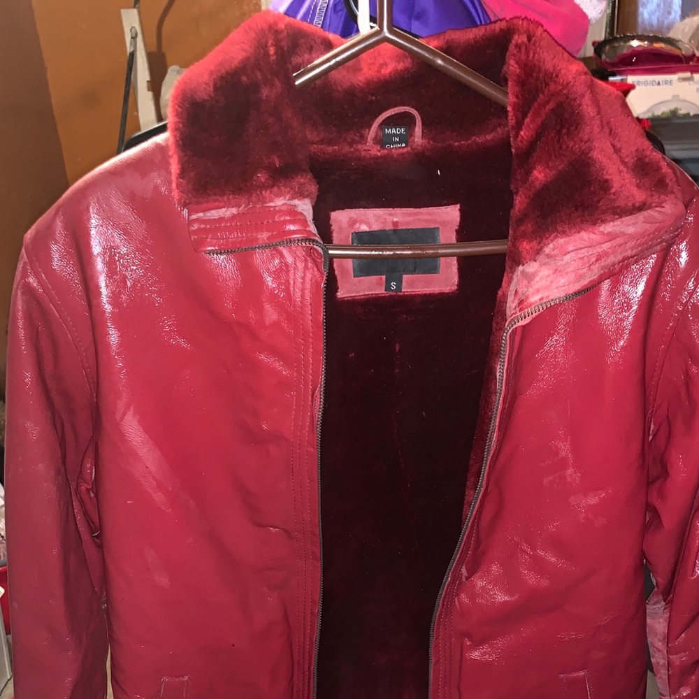 Women’s Red Leather Jacket
